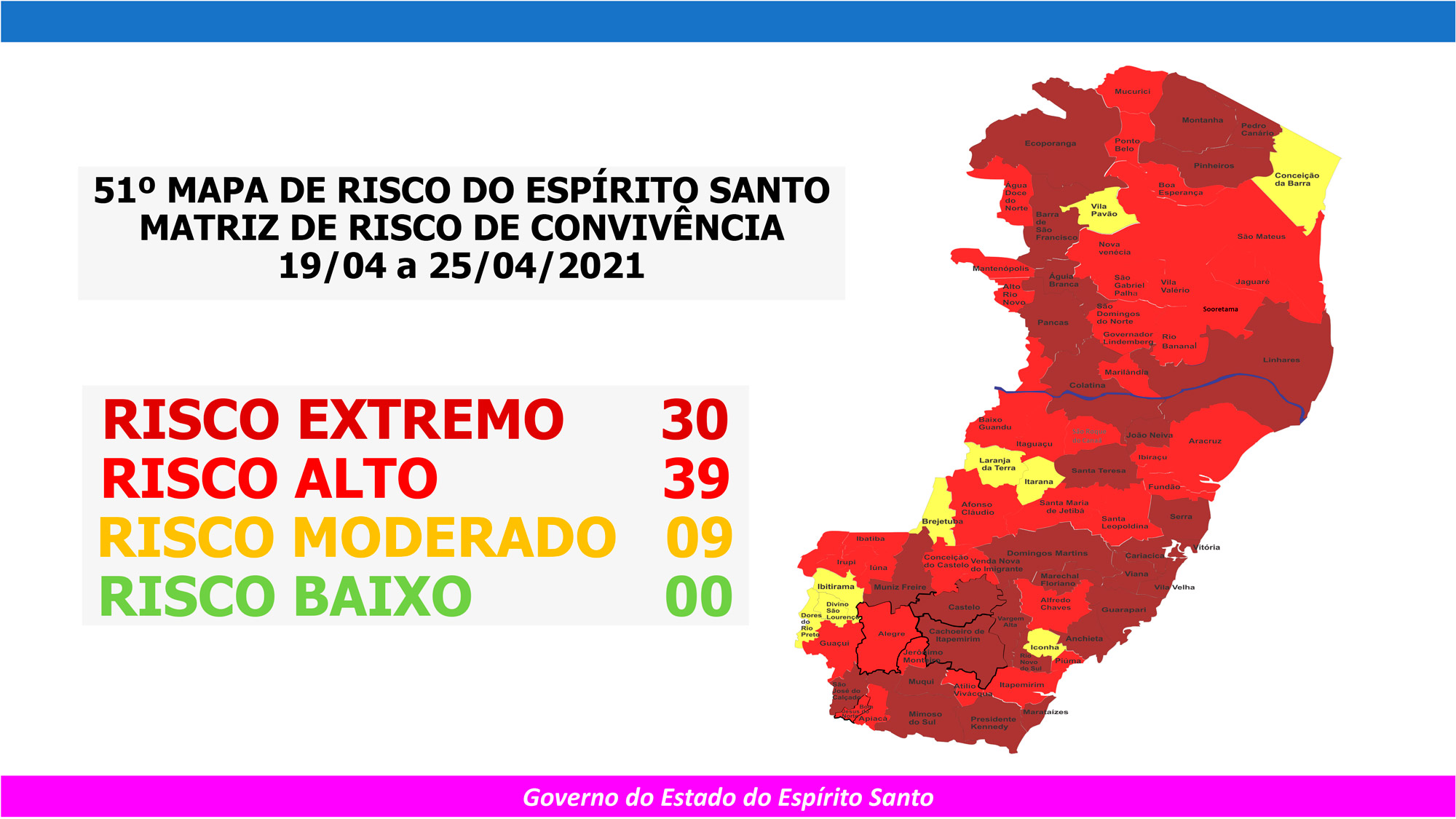 51º MAPA DE RISCO 19.04 a 25.04 O Jornal dos Capixabas!