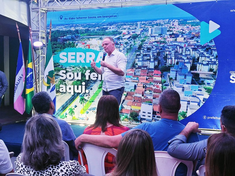 Casagrande anuncia repasse para construção de escolas e início das obras de novo CRAS na Serra