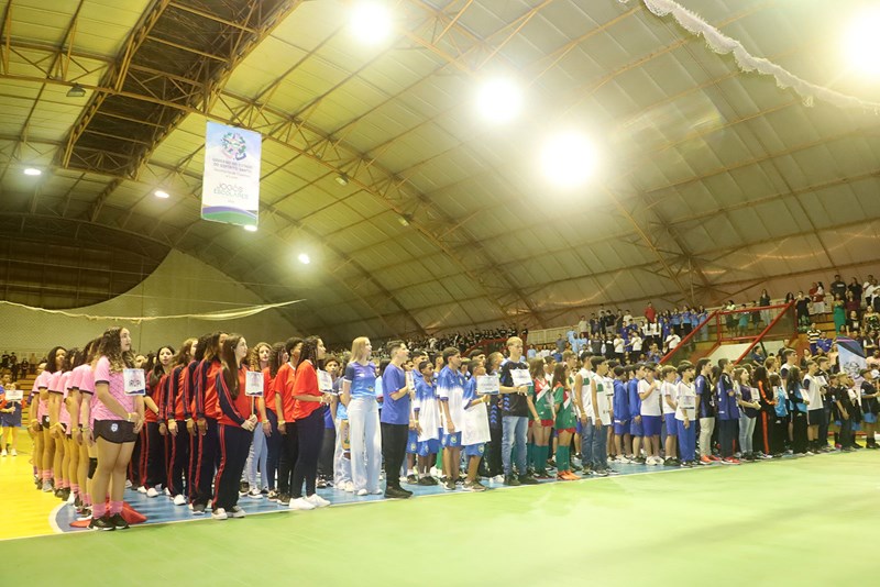 Cerimônia marca início da etapa final estadual infantil dos Jogos Escolares