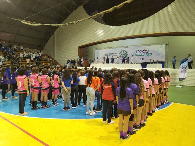 Cerimônia marca início da etapa final estadual infantil dos Jogos Escolares
