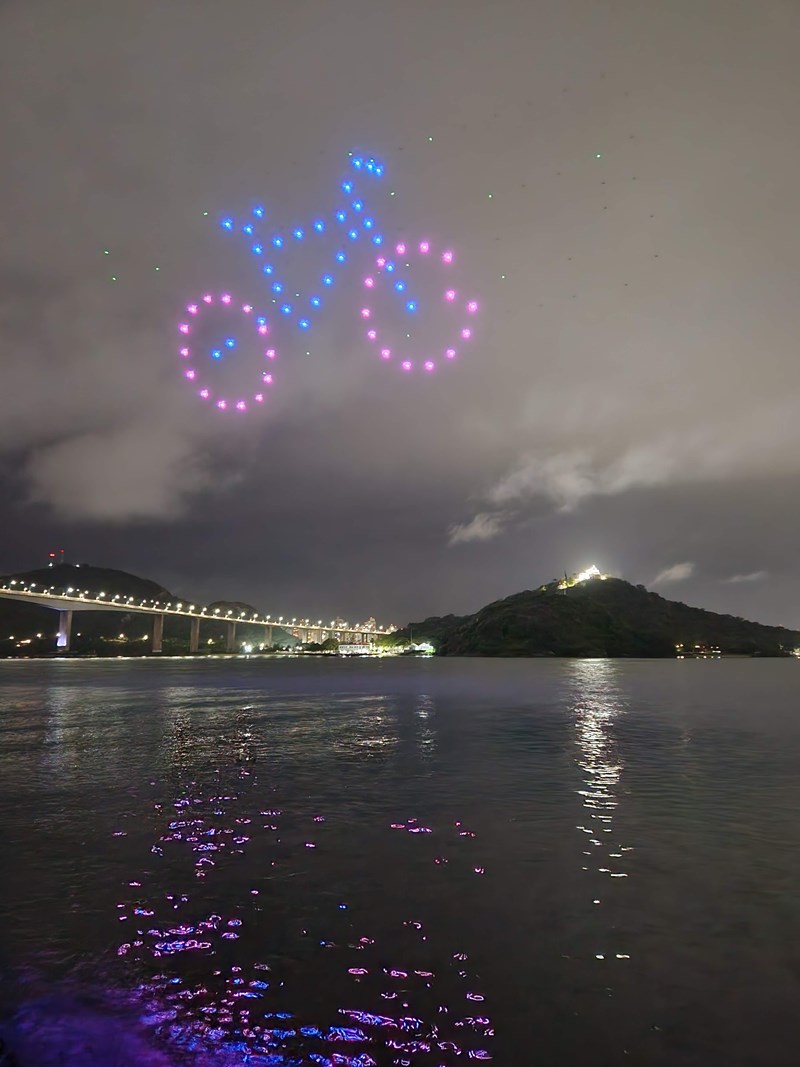Luzes Pela Vida: show de drones marca inauguração da Ciclovia da Vida e ampliação da 3ª Ponte