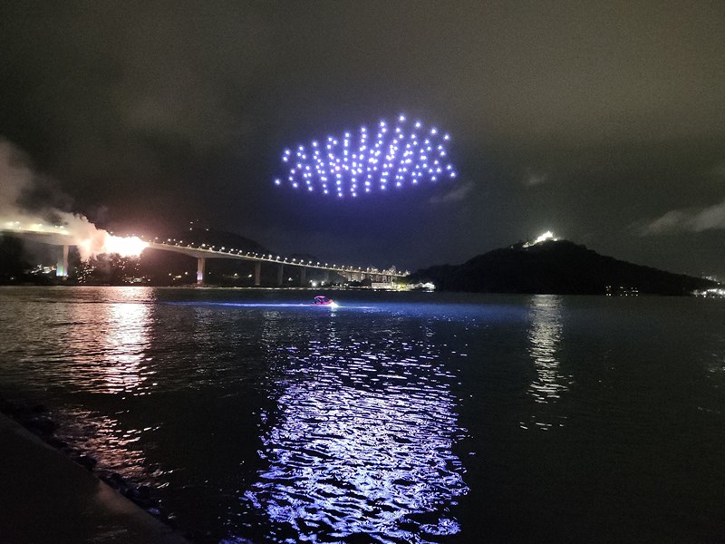 Luzes Pela Vida: show de drones marca inauguração da Ciclovia da Vida e ampliação da 3ª Ponte