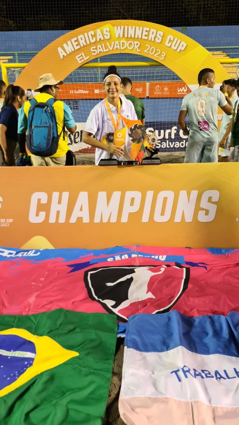 Equipe do São Pedro Beach Soccer é campeã da America Winners Cup, em El Salvador