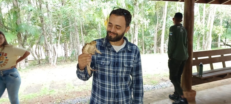 Monast realiza oficina sobre répteis e anfíbios no Parque Estadual do Forno Grande