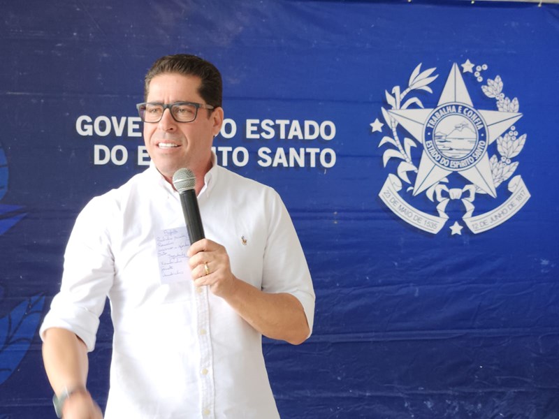 Governador inaugura obras de pavimentação asfáltica em Brejetuba