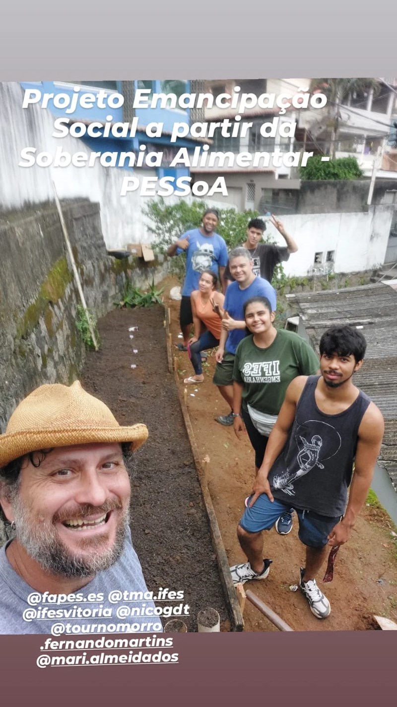 Fapes apoia projeto de hortas comunitárias em bairro de Vitória