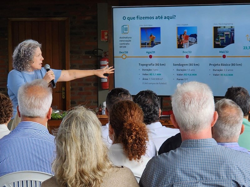 Nova ferrovia Santa Leopoldina x Anchieta é apresentada ao movimento empresarial do sul capixaba