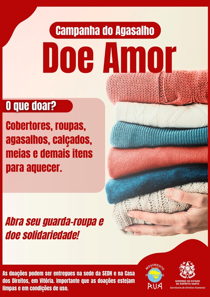 SEDH realiza Campanha do Agasalho