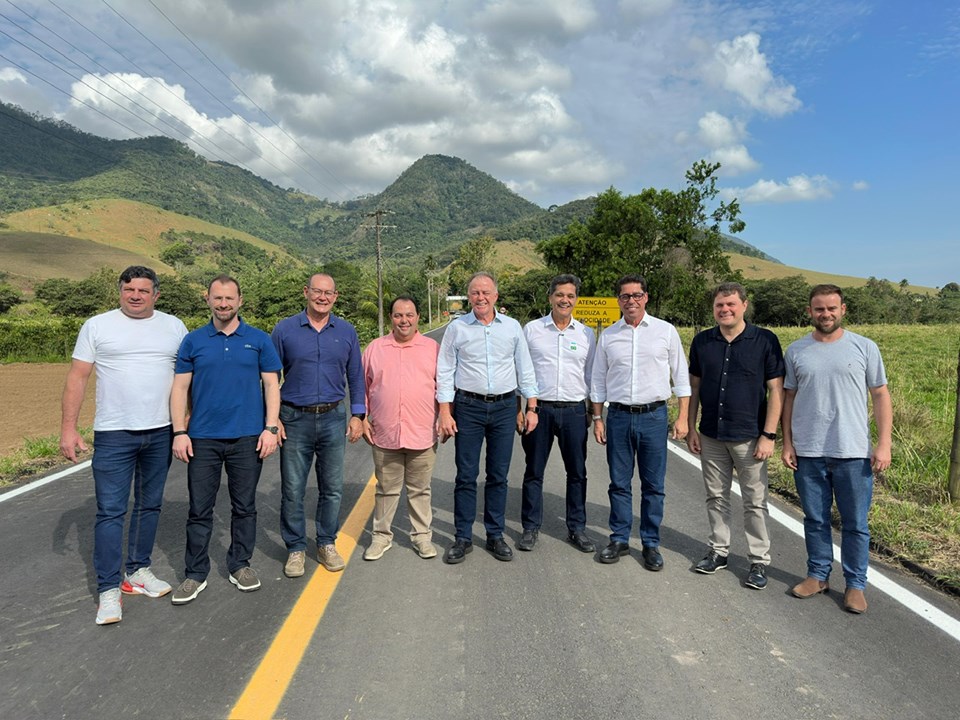 Governador inaugura revitalização de estrada rural do Caminhos do Campo em Anchieta Governador inaugura revitalização de estrada rural do Caminhos do Campo em Anchieta