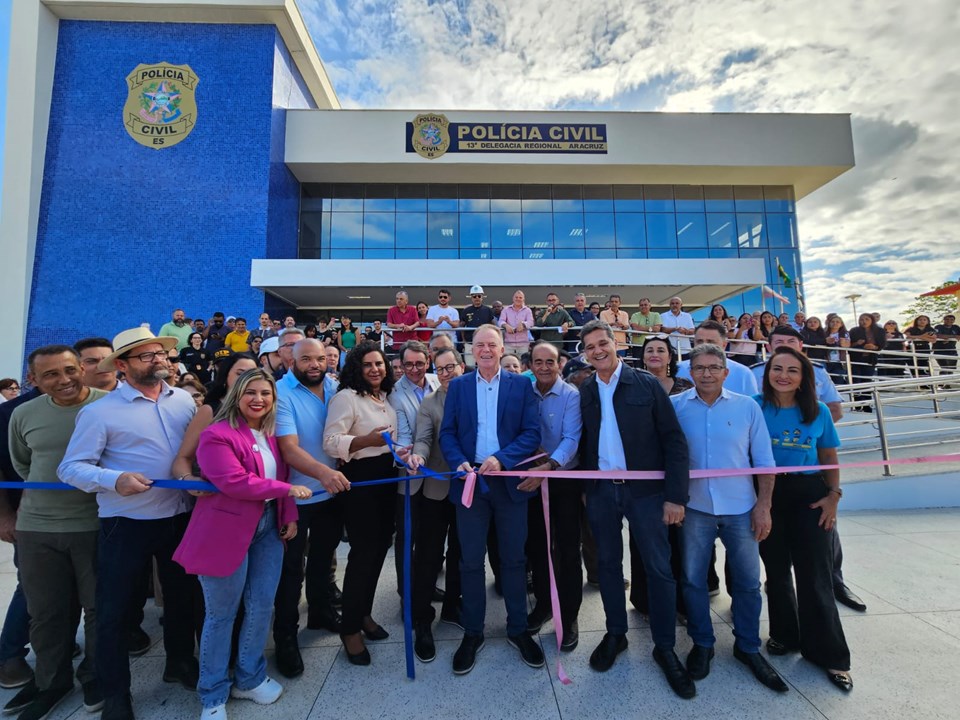 Governo do Estado inaugura obras de macrodrenagem e de nova Delegacia Regional e Sala Marias em Aracruz Governo do Estado inaugura obras de macrodrenagem e de nova Delegacia Regional e Sala Marias em Aracruz