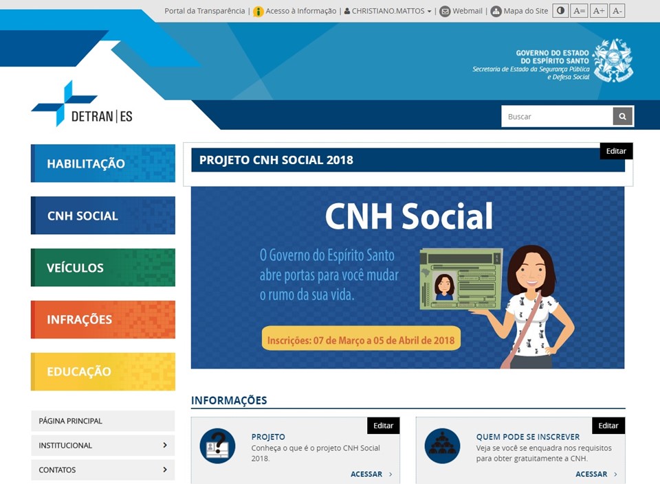 - home cnh social 2018
