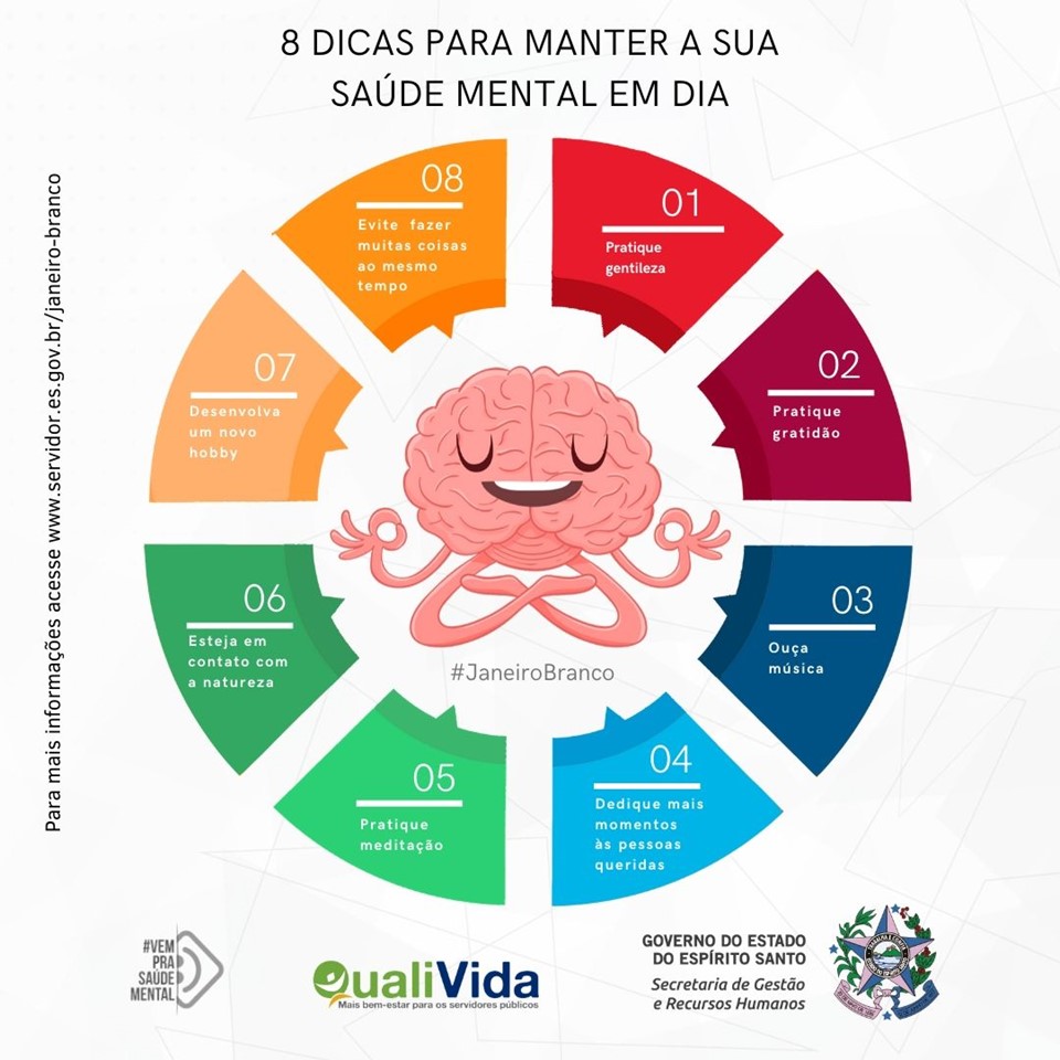 Campanha ‘#JaneiroBranco’ incentiva cuidados com saúde mental e bem-estar