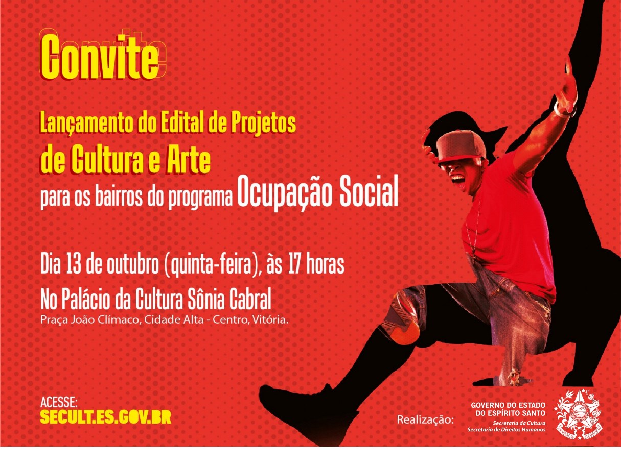 SEDH - Convite Online Edital Ocupação Preto