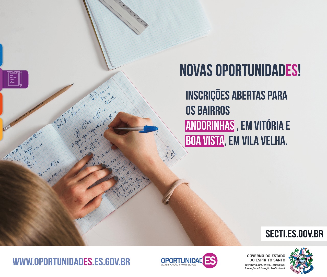Secti - 03.10.17 INSCRIÇÕES ABERTAS ANDORINHAS E BOA VISTA REDUZIDA|||Fotógrafo:Divulgação/Secti