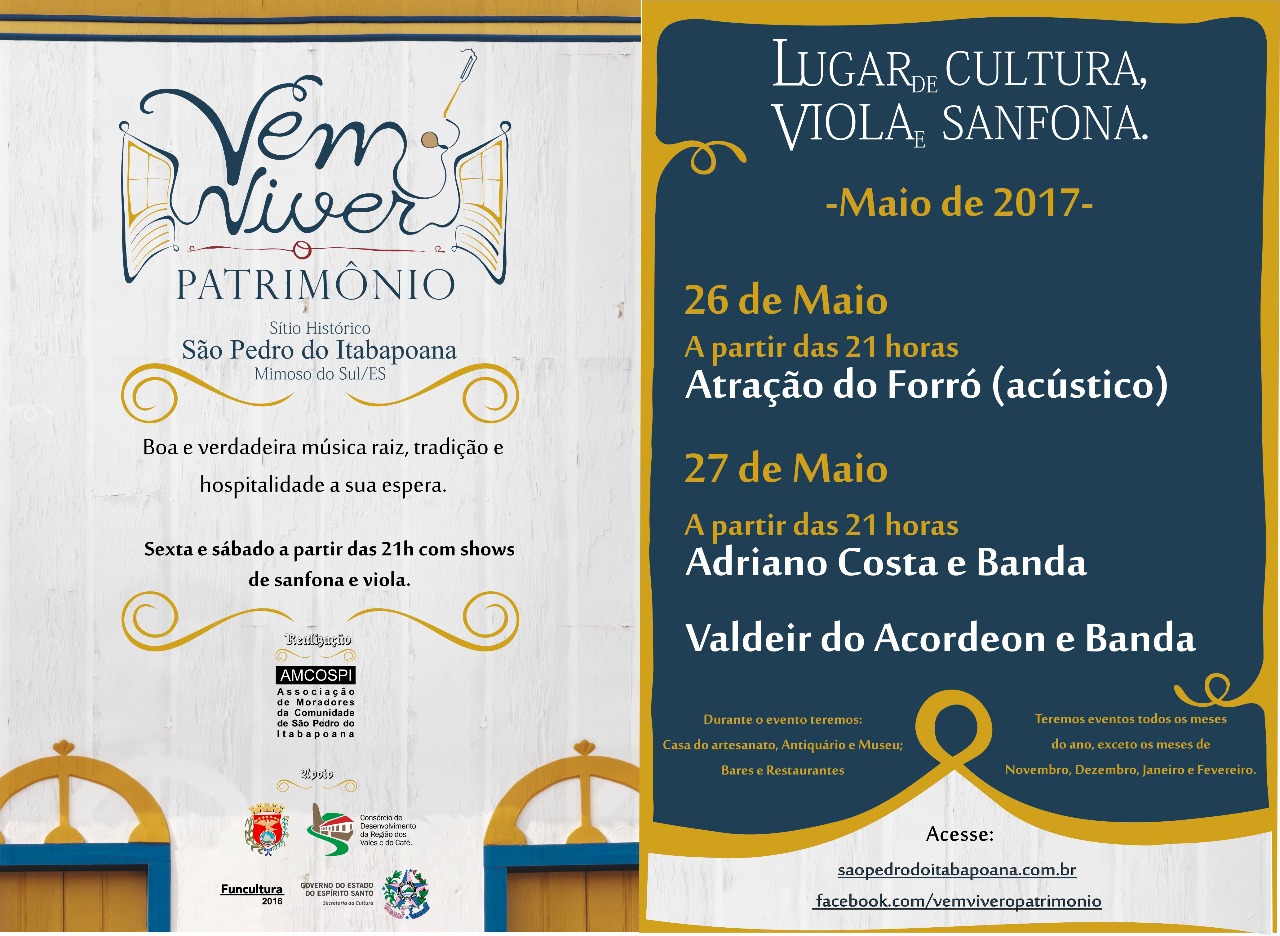 Secult - 24052017 - Folder mensal|||Fotógrafo:Assessoria de Comunicação/Secult