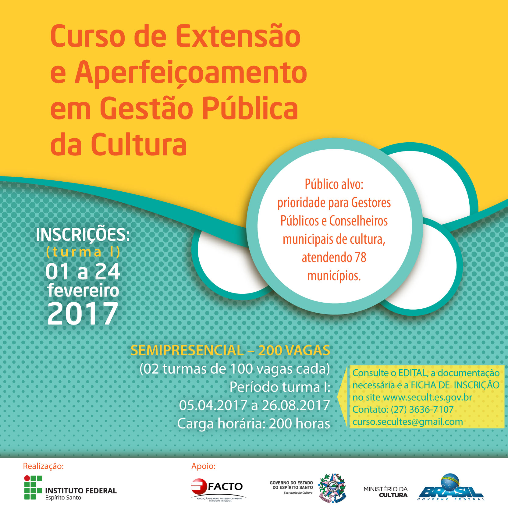 Secult - curso - Email MKT - Curso de Gestão Pública|||Fotógrafo:Assessoria de Comunicação/Secult