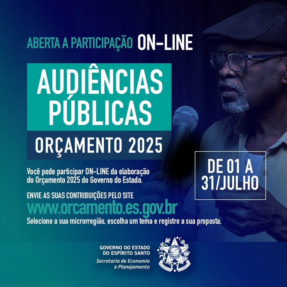 ABERTA A PARTICIPAÇÃO ONLINE