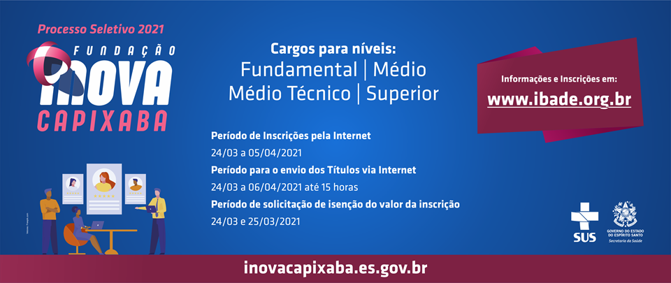 BANNER Processo Seletivo iNOVA Capixaba 2021