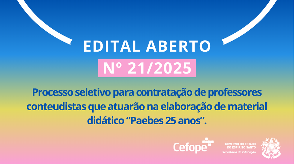 Cards - Site Sedu - Edital 21-2025