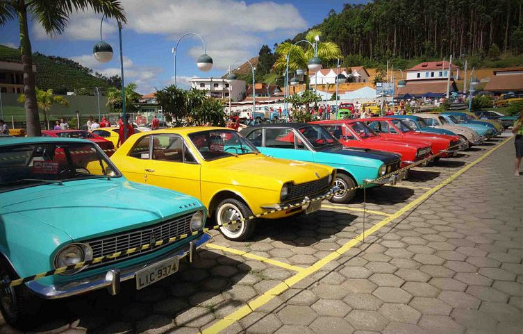 Encontro de carros antigos em Santa Maria de Jetibá. Foto Puma Clube-ES