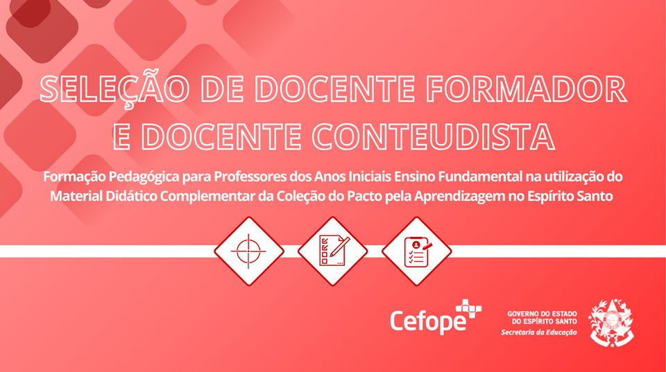Formação Pedagógica para Professores dos Anos Iniciais Ensino Fundamental na utilização do Material Didático Complementar da Coleção do Pacto pela Aprendizagem no Espírito Santo (1)
