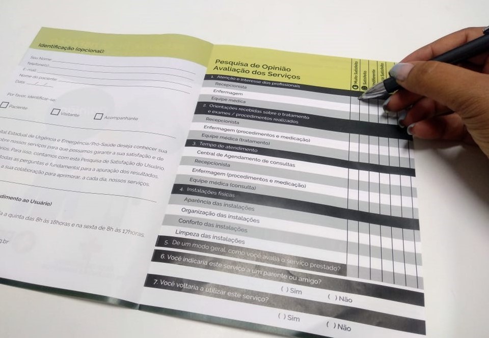 Formulário de satisfação