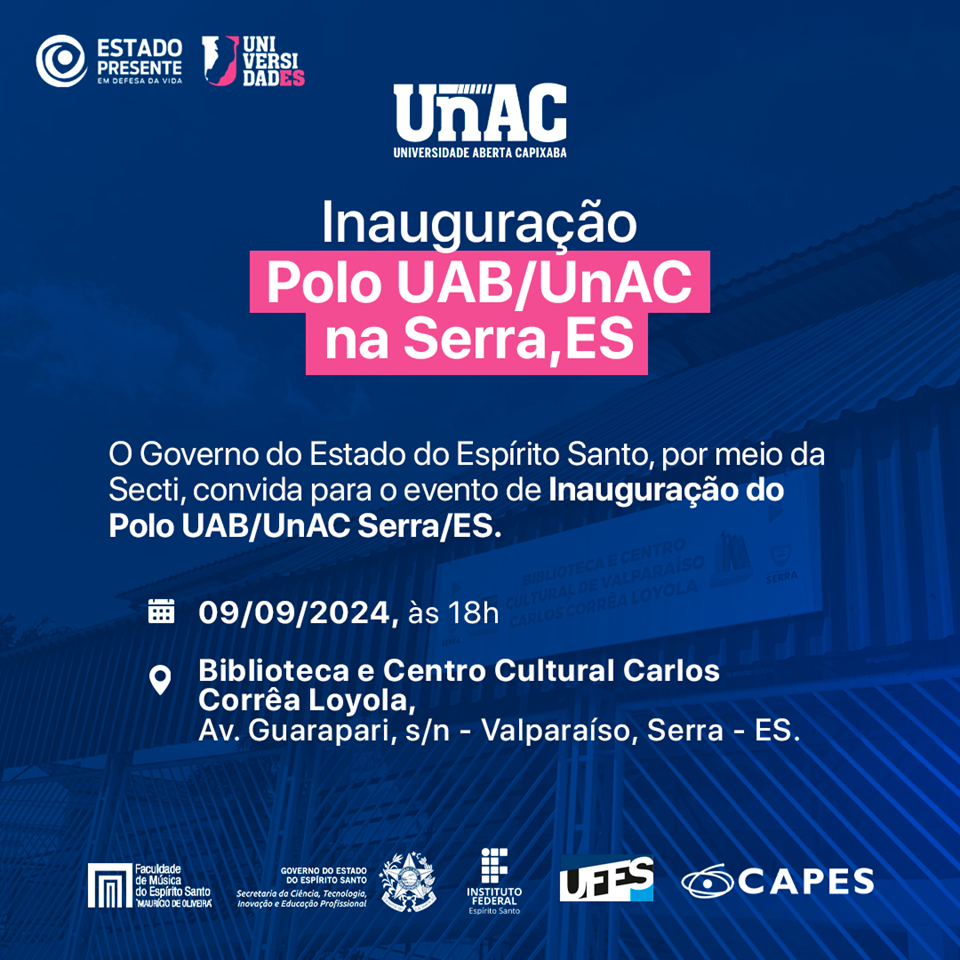 Inauguração polo serra Unac