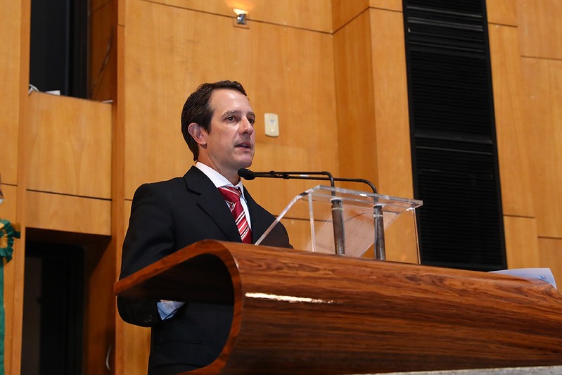 Marcelo Altoé em prestação de contas na Assembleia Legislativa|||Fotógrafo: Lucas S. Costa / Ales
