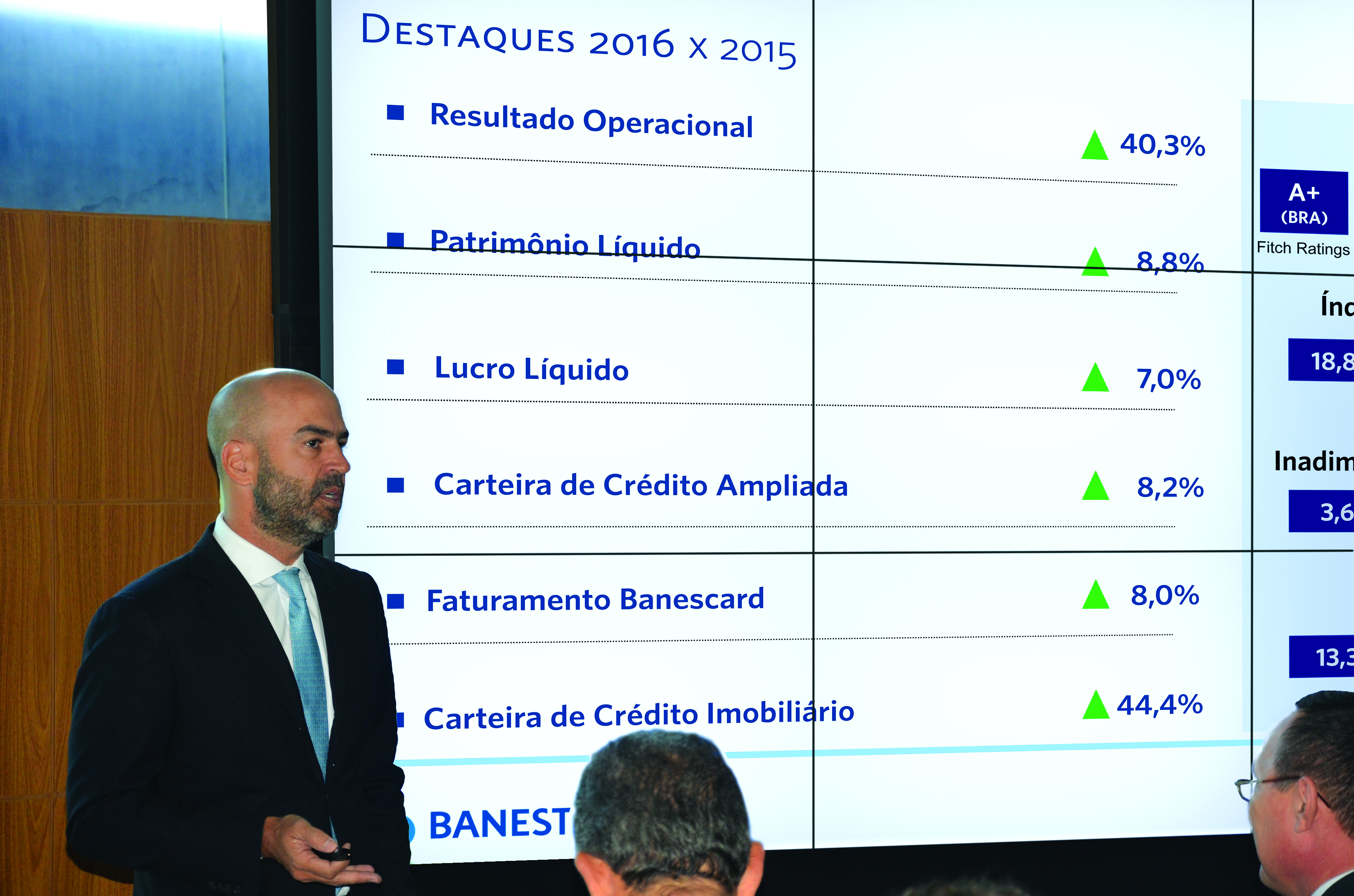 ResultadosBanestes|||Fotógrafo:Assessoria de Comunicação/ Banestes