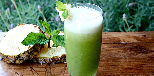 Suco de abacaxi e hortelã-1