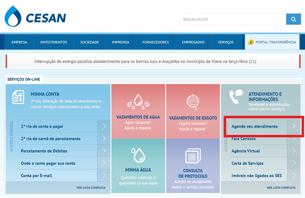 agendamentositeCesan