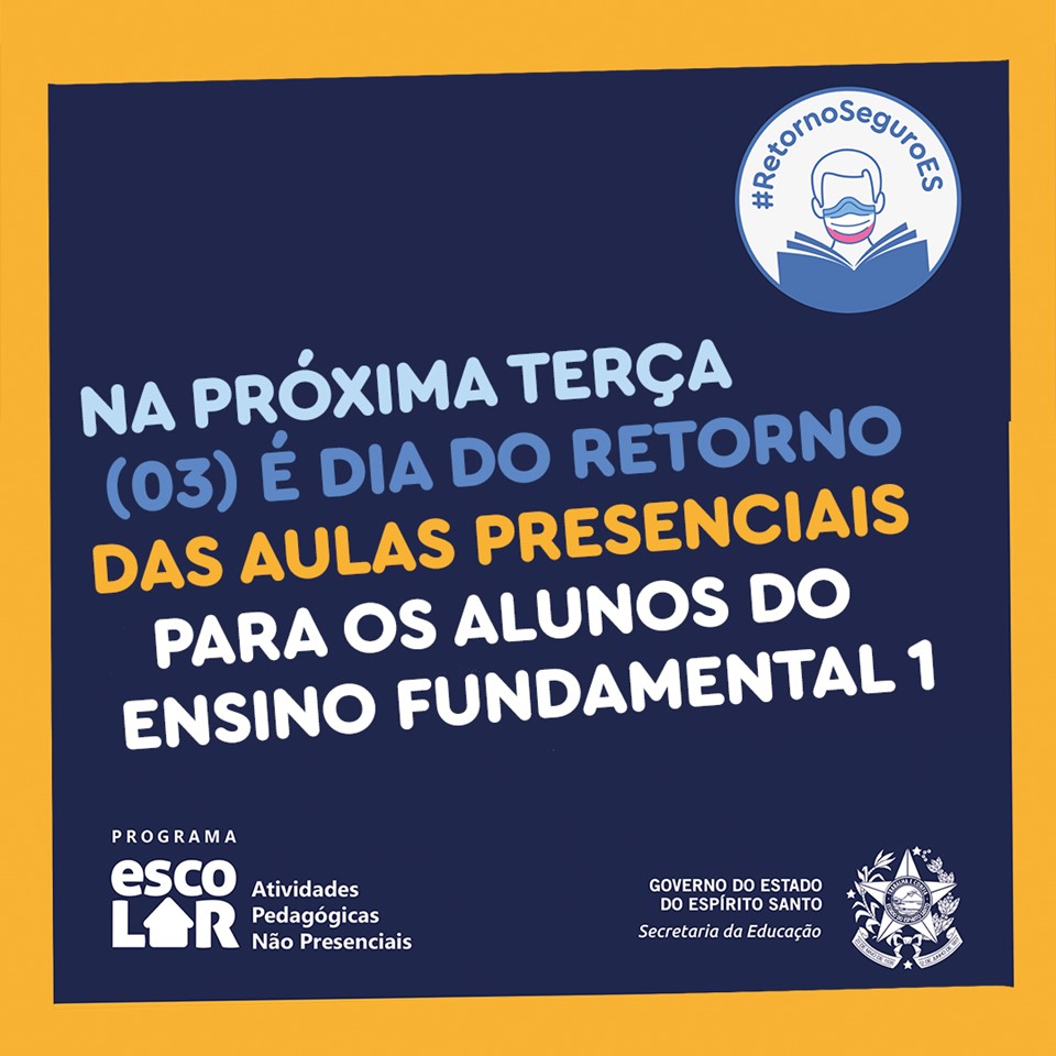 card retorno as aulas - fundamental I