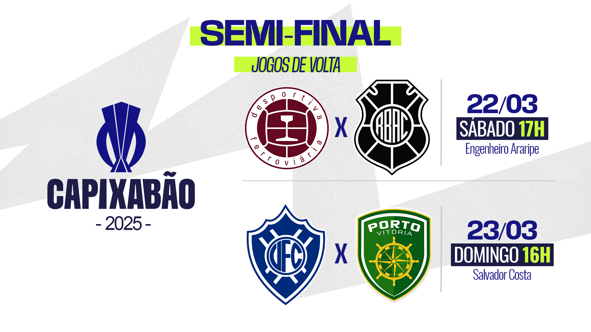imagem release jogos 22 e 23 de março