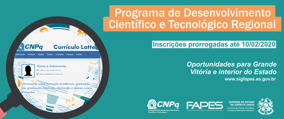 programa de desenvolvimento científico e tecnológico regional