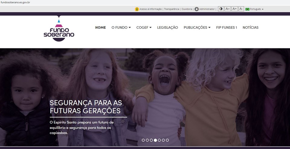 site Fundo Soberano